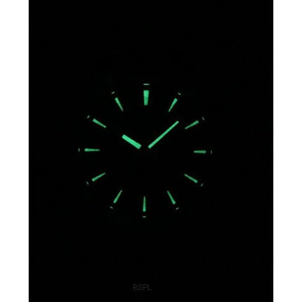 Casio Edifice Reloj analógico de acero inoxidable con cristal de zafiro y esfera verde de cuarzo EFR-S108D-3A 100M para hombre