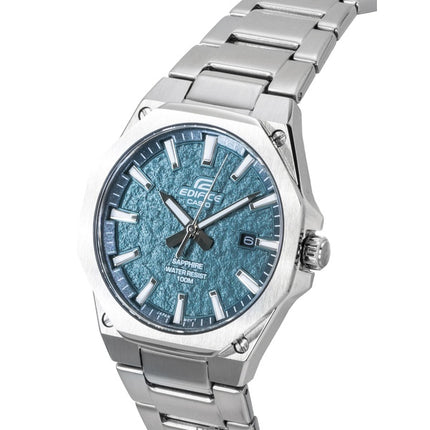 Reloj Casio Edifice analógico de acero inoxidable con esfera verde de cuarzo EFR-S108DE-3AV 100M para hombre