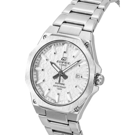 Reloj Casio Edifice analógico de acero inoxidable con esfera plateada de cuarzo EFR-S108DE-8AV 100M para hombre