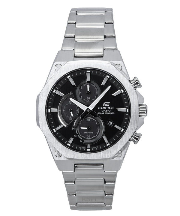 Reloj Casio Edifice Slim Line cronógrafo analógico solar EFS-S570D-1A EFSS570D-1 100M para hombre