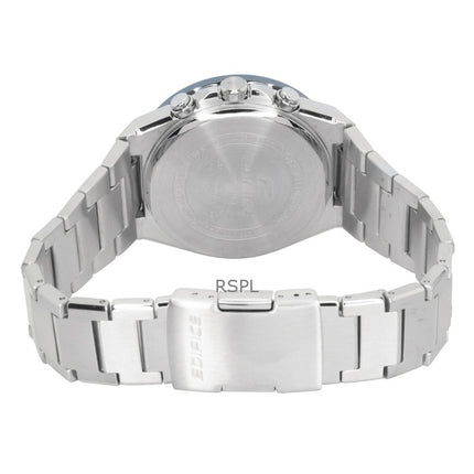 Reloj Casio Edifice EFS-S650D-3A para hombre, cronógrafo analógico, acero inoxidable, esfera verde, solar, 100 m