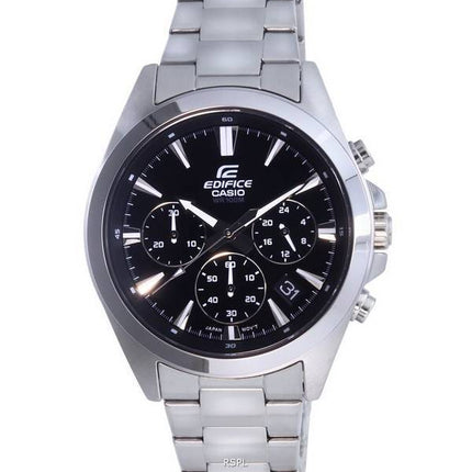 Casio Edifice Cronógrafo Analógico Acero inoxidable Cuarzo EFV-630D-1AV EFV630D-1 100M Reloj para hombre