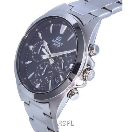 Casio Edifice Cronógrafo Analógico Acero inoxidable Cuarzo EFV-630D-1AV EFV630D-1 100M Reloj para hombre
