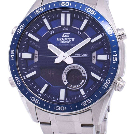 Casio Edifice alarma analógico EFVC100D-2AV EFV-C100D-2AV reloj de Men