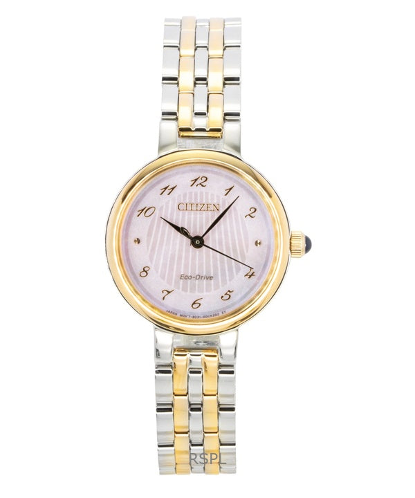 Reloj Citizen L Classic bicolor de acero inoxidable con esfera de nácar y movimiento Eco-Drive EM0996-84Y para mujer