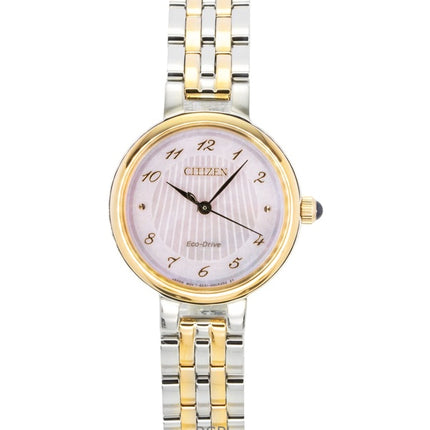 Reloj Citizen L Classic bicolor de acero inoxidable con esfera de nácar y movimiento Eco-Drive EM0996-84Y para mujer