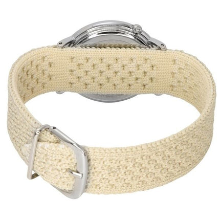 Citizen L Ambiluna Diamond Accent Beige Dial Eco-Drive EM1006-40A Reloj para mujer con brazalete de malla extra