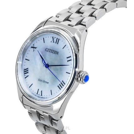 Reloj Citizen L Eco-Drive EM1140-80D para mujer, de acero inoxidable y esfera de nácar
