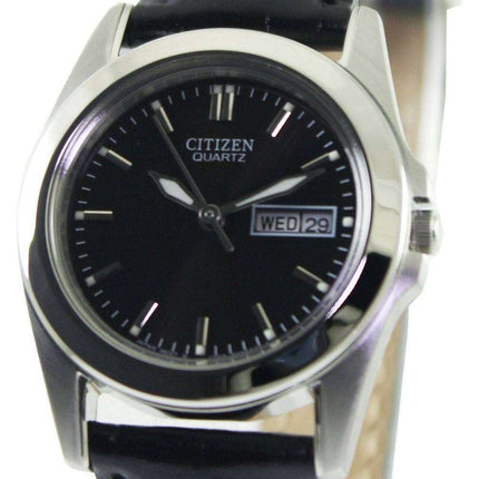 Ciudadano negro de cuarzo Dial 09E EQ0560 reloj de mujeres