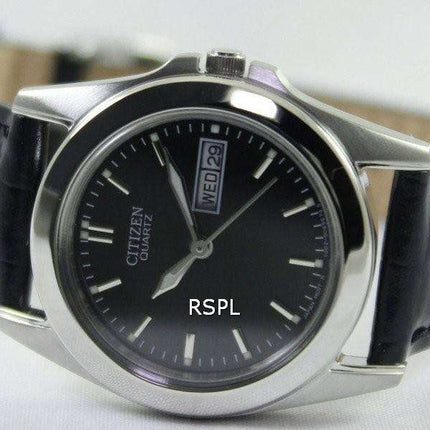 Ciudadano negro de cuarzo Dial 09E EQ0560 reloj de mujeres