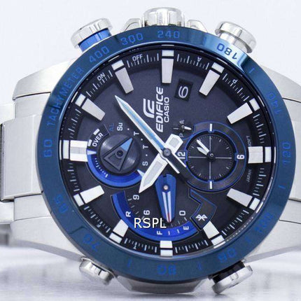 Casio Edifice enlace Smartphone Dual Time Tough Solar JCA-800DB-1A EQB800DB-1A reloj de Men