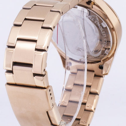 Reloj de cristal multifunción Riley fósil ES2811 oro rosa mujer