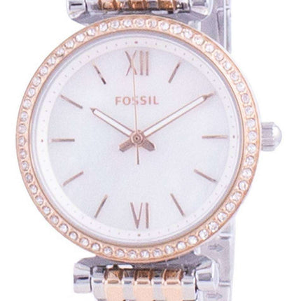 Fossil Carlie Mini Diamond Accents Quartz ES4649 Reloj para mujer