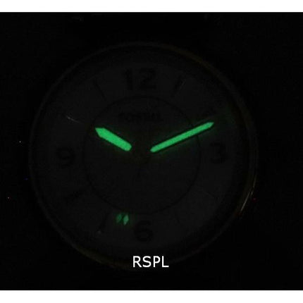 Fossil Carlie Two Tone Acero inoxidable Silver Dial Cuarzo ES5201 Reloj para mujer