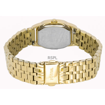 Reloj Fossil Harlow ES5361 de cuarzo con esfera color crema y acero inoxidable en tono dorado para mujer