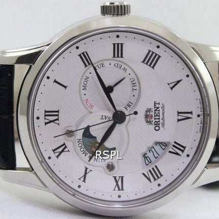 Orient automático el sol y Luna colección FET0T002S0 ET0T002S reloj de hombres