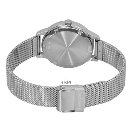 Reloj Citizen Elegance Eco-Drive EW2621-75A de acero inoxidable con esfera blanca para mujer, 100 m
