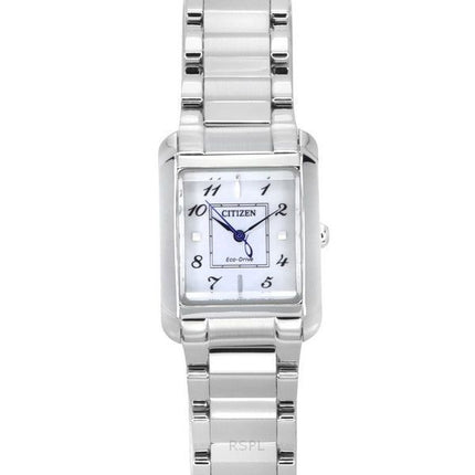 Reloj para mujer Citizen L Eco-Drive de acero inoxidable con esfera de nácar EW5600-87D