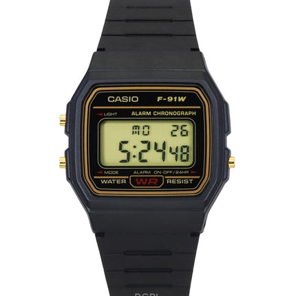 Reloj Casio alarma cronógrafo Digital F 91WG de 9S de los hombres