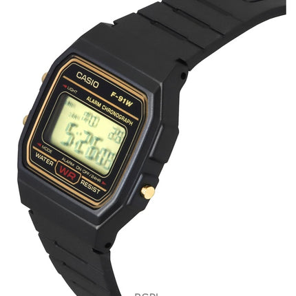 Reloj Casio alarma cronógrafo Digital F 91WG de 9S de los hombres