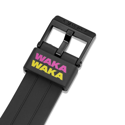 Reloj de cuarzo unisex Casio Standard Digital PAC-MAN Collaboration con correa de resina de base biológica F-91WPC-1A