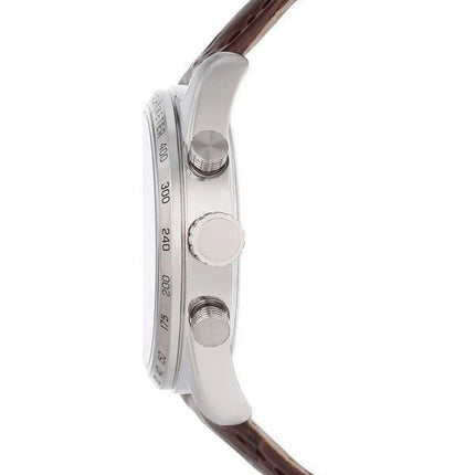 Reloj Festina Timeless Cronógrafo Correa de cuero Esfera plateada Cuarzo F16760-1 para hombre