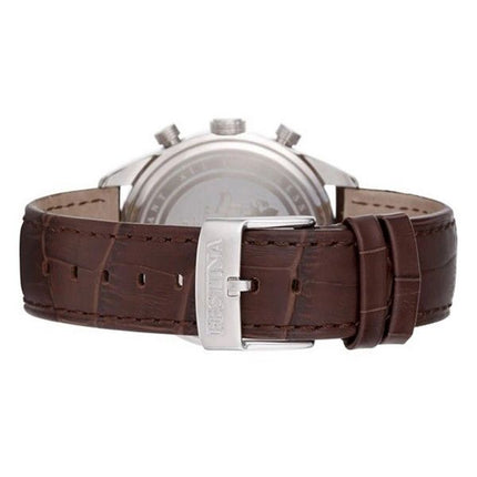 Reloj Festina Timeless Cronógrafo Correa de cuero Esfera plateada Cuarzo F16760-1 para hombre