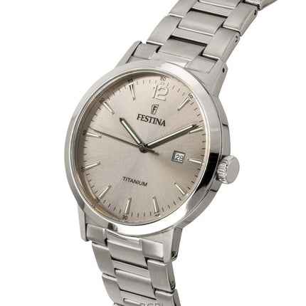 Reloj Festina F20435-2 de cuarzo con esfera gris titanio para hombre