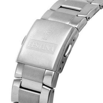 Reloj Festina Chrono Sport de acero inoxidable con esfera plateada y cuarzo F20463-1 100M para hombre