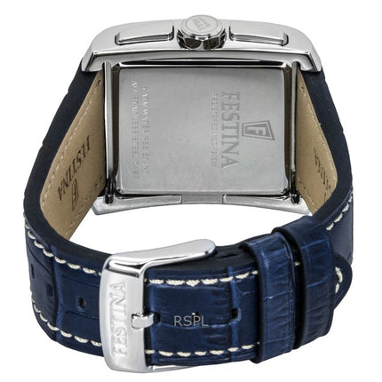 Reloj Festina Cronógrafo de Cuarzo con Correa de Cuero y Esfera Azul F20636-2 para Hombre