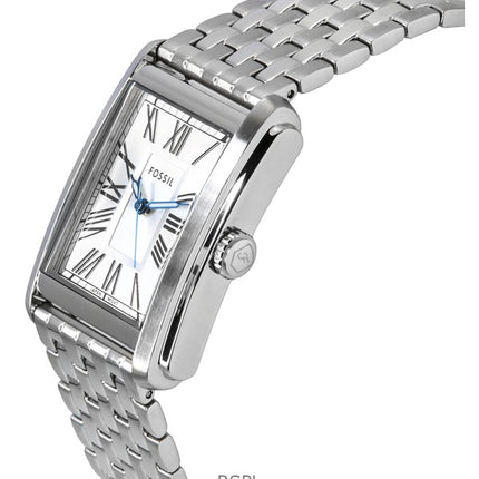 Reloj Fossil Carraway de acero inoxidable con esfera plateada y cuarzo FS6008 para hombre