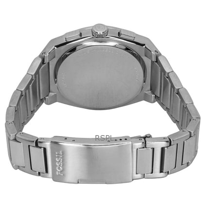 Reloj Fossil Everett Cronógrafo de acero inoxidable con esfera azul de cuarzo FS6104 para hombre