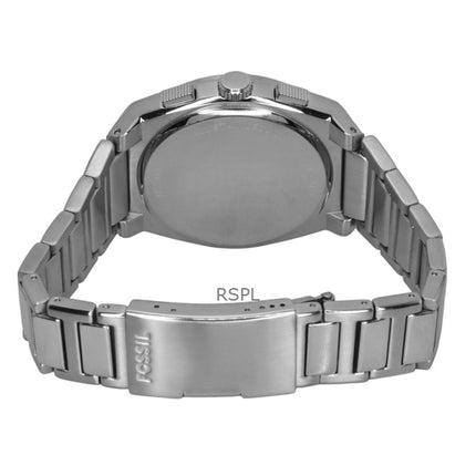 Reloj Fossil Everett Cronógrafo de acero inoxidable con esfera azul de cuarzo FS6105 para hombre