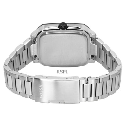 Reloj Fossil Crosby de acero inoxidable con esfera gris de cuarzo FS6122 para hombre