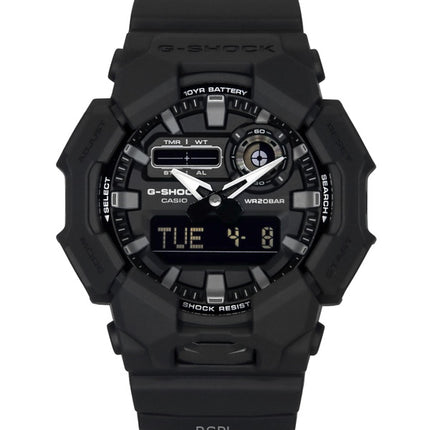 Reloj Casio G-Shock analógico digital con correa de resina de base biológica, esfera negra, cuarzo GA-010-1A1, 200 m, para hombre