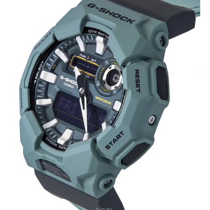 Reloj Casio G-Shock analógico digital con correa de tela y esfera azul de cuarzo GA-010CE-2A 200M para hombre