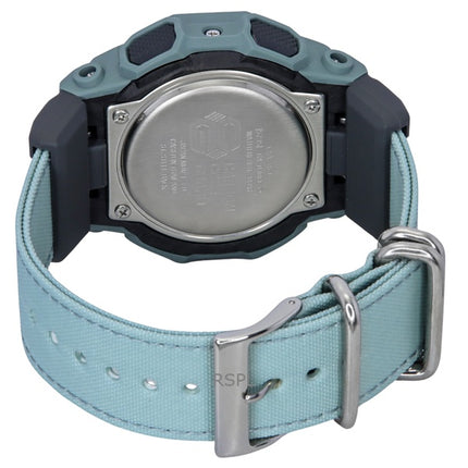 Reloj Casio G-Shock analógico digital con correa de tela y esfera azul de cuarzo GA-010CE-2A 200M para hombre
