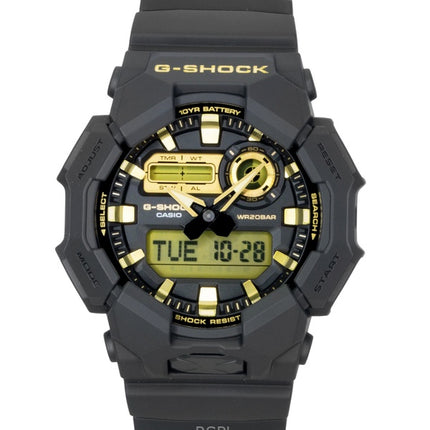 Reloj Casio G-Shock analógico-digital para hombre, con correa de resina de base biológica, esfera negra y movimiento de cuarzo GA-010GB-1A9, resistente al agua hasta 200 m.