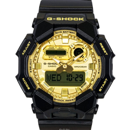 Reloj Casio G-Shock GA-010GGB-1A9 para hombre, con correa de resina de base biológica, analógico-digital, esfera dorada, movimiento de cuarzo y resistencia al agua de 200 m.