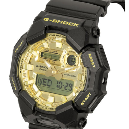 Reloj Casio G-Shock GA-010GGB-1A9 para hombre, con correa de resina de base biológica, analógico-digital, esfera dorada, movimiento de cuarzo y resistencia al agua de 200 m.