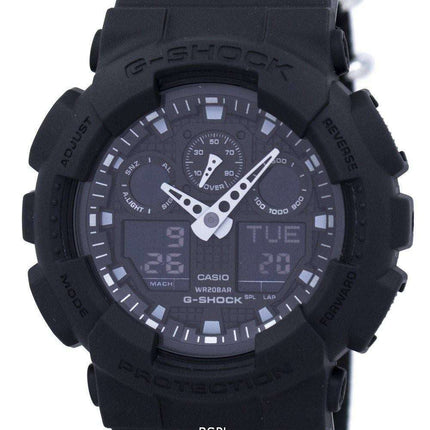Reloj Casio G-Shock Analógico Digital a prueba de golpes 200M GA-100BBN-1A de los hombres