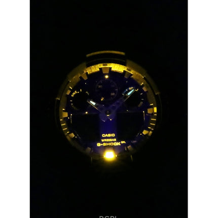 Reloj Casio G-Shock analógico digital con correa de resina y esfera azul de cuarzo GA-100FL-1A 200M para hombre