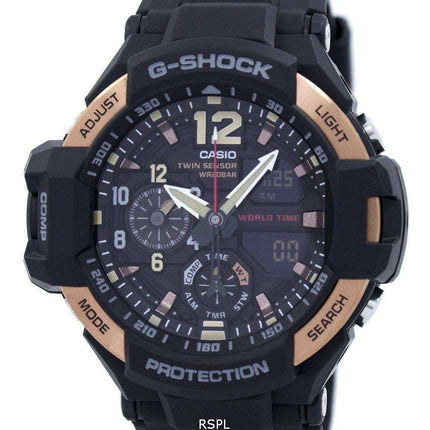 Reloj Casio G-Shock GRAVITYMASTER Twin Sensor GA-1100RG-1ADR GA1100RG-1ADR hombres