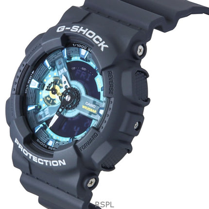 Reloj Casio G-Shock analógico digital de resina de base biológica con esfera azul de cuarzo GA-110AS-2A 200M para hombre