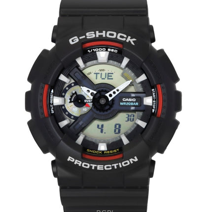 Reloj Casio G-Shock analógico digital de resina de base biológica con esfera negra de cuarzo GA-110RL-1A 200M para hombre