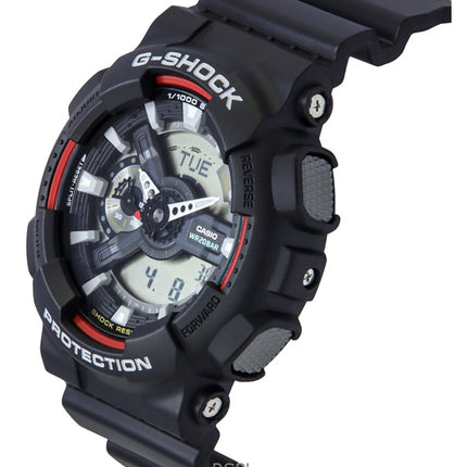 Reloj Casio G-Shock analógico digital de resina de base biológica con esfera negra de cuarzo GA-110RL-1A 200M para hombre