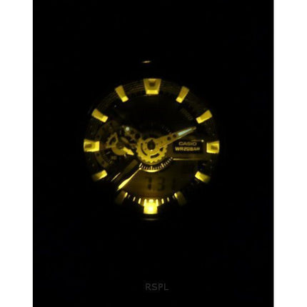 Reloj Casio G-Shock analógico digital transparente con correa de resina negra y esfera multicolor GA-110TLS-8A 200M para hombre