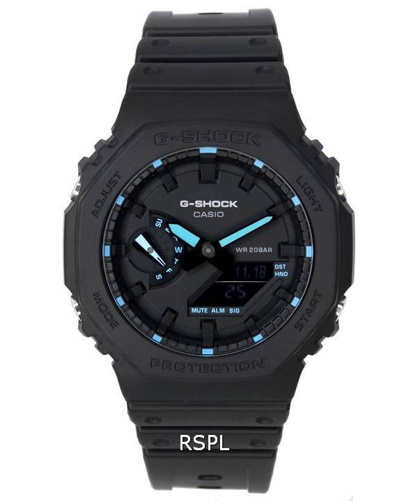 Casio G-Shock Neon Accent Analógico Digital Cuarzo GA-2100-1A2 GA2100-1A2 200M Reloj para hombre