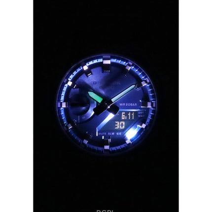 Reloj Casio G-Shock analógico digital con correa de resina y esfera azul, cuarzo GA-2100BM-7A2, 200 m, unisex