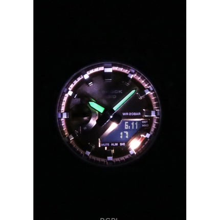 Reloj Casio G-Shock analógico digital con correa de resina y esfera de bronce, de cuarzo GA-2100BM-7A5, 200 m, unisex